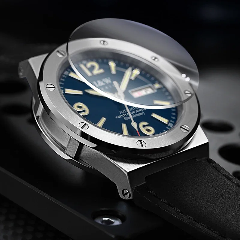 IW كرنفال ساعات المعصم الميكانيكية الماركات الفاخرة اكسسوارات للرجال الحركة التلقائية الياقوت مرآة الذكور ساعة مقاومة للماء