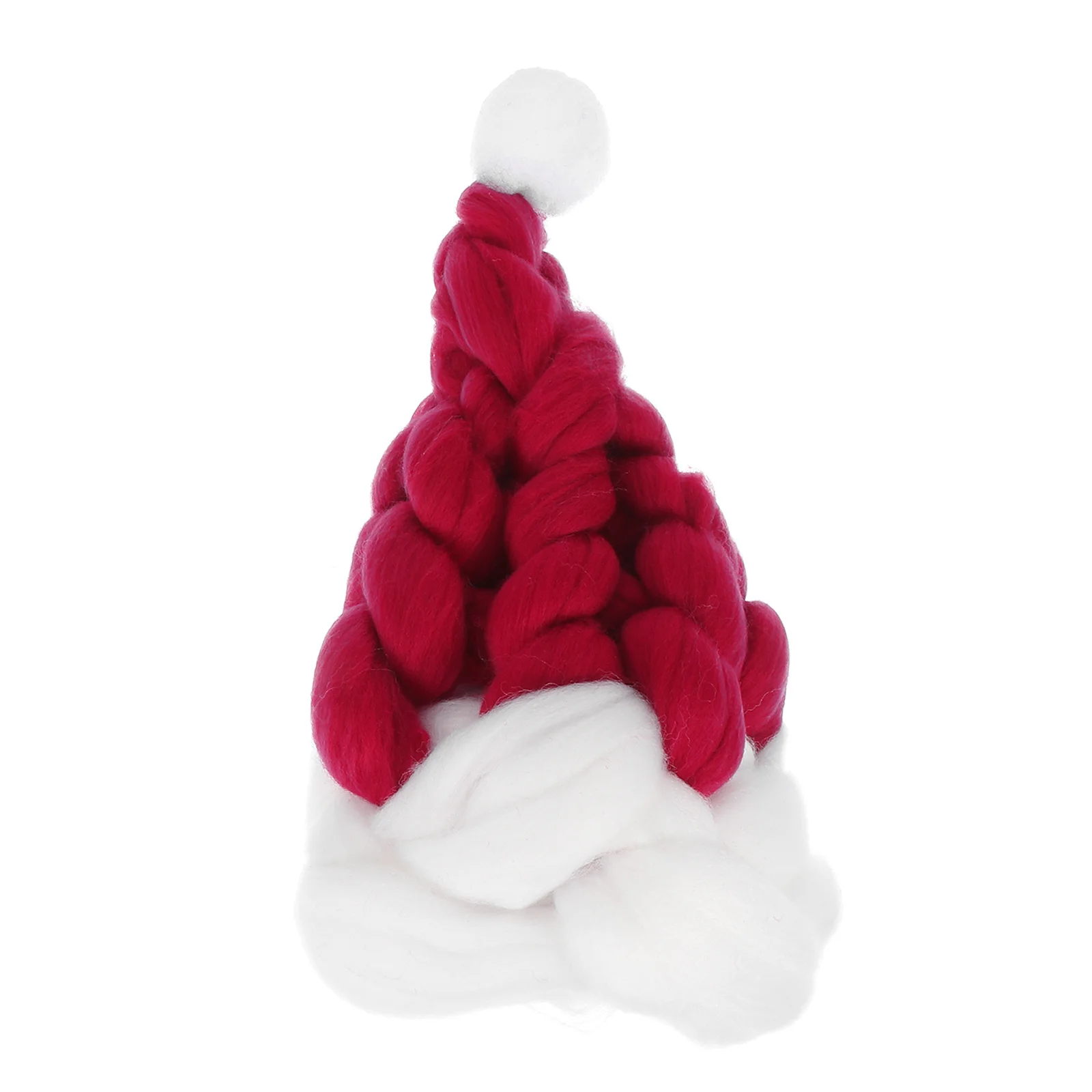 

Xmas Decor Adorable Tree Hat Topper Christmas Decorations Woolen Yarn Accessory Pendant
