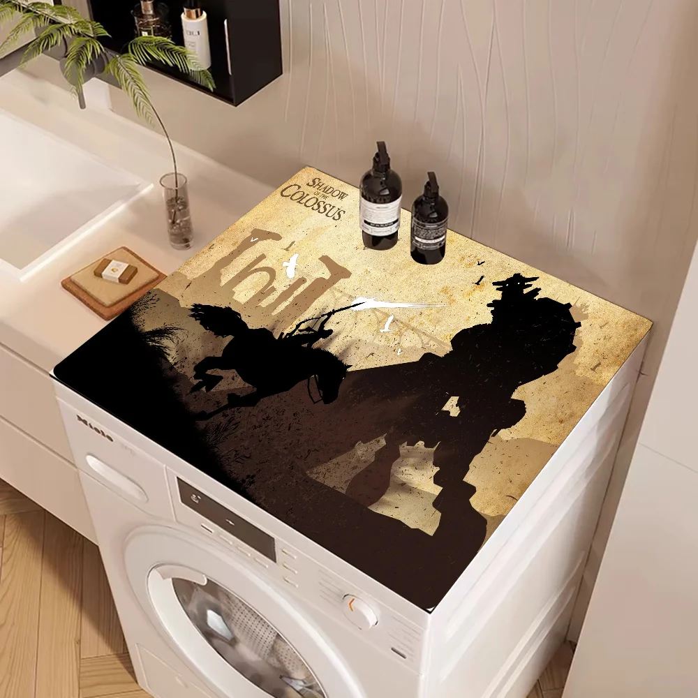 Shadow Of The Colossus Kitchen Draining Mat Non-slip Drain Dish Mats Coffee Pad Heat Resistant Placemat Dinnerware Dustproof Pad