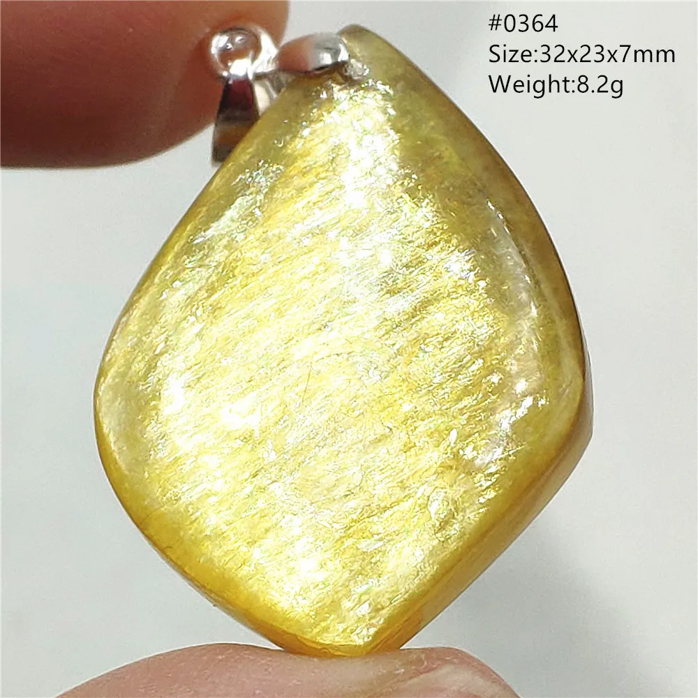 Natural Gold Lepidolite Quartz Flash Yellow Tourmaline Pendant Woman Men Fashion Rare Water Drop Fashion Beads Jewelry AAAAAA