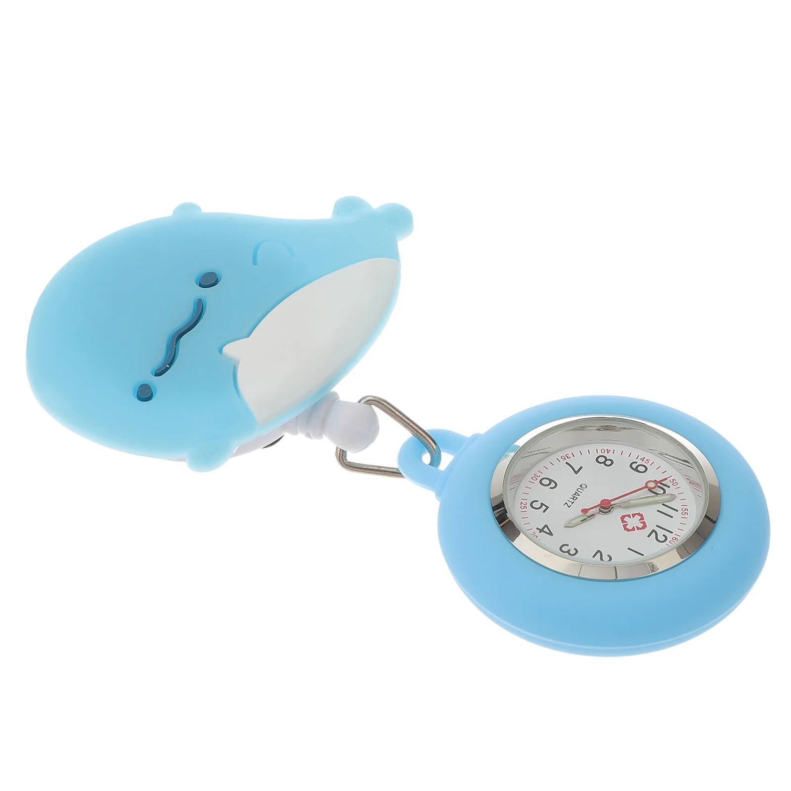 

Retractable Cartoon Nurse Clip-on Watch Hanging Nurses Doctors Night Glow Pocket Fob Watch for Medical Travel Outdoor Activities
