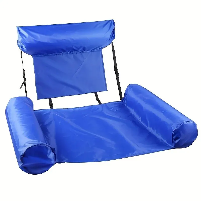 PVC Summer Inflatable Foldable Floating Row, Swimming Pool Water Hammock, Beach Water Sports Lounger Chair, Beach Pool Supplies