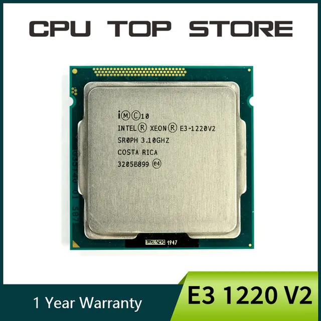 Intel Xeon Processor E3 1220 V2 1220V2 3.1GHz 8MB 4