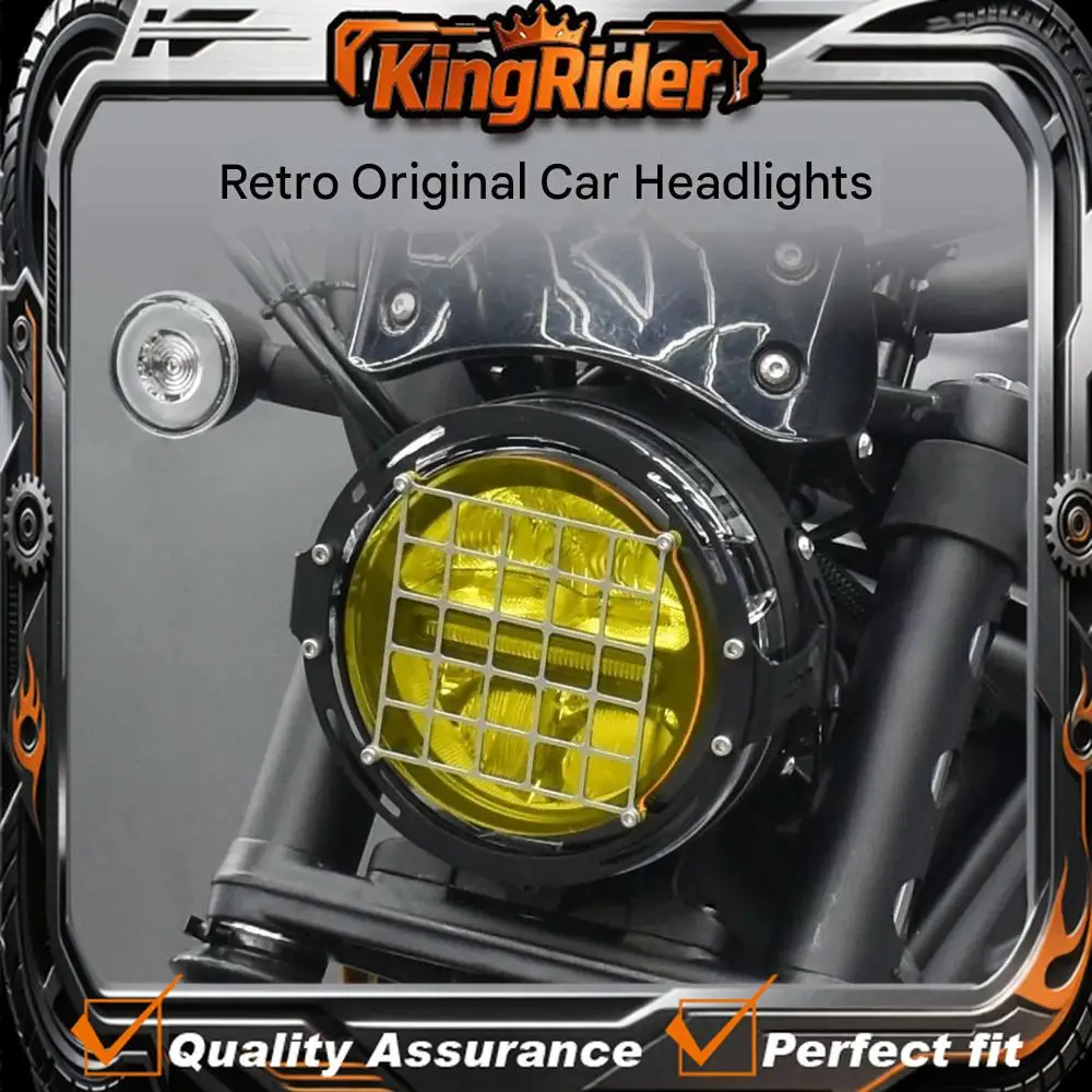 【Supreme quality】CL300 headlight mesh retro protective lamp cover stainless steel fence honeycomb mesh 300cl