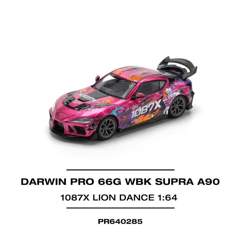 2025 1087X POP RACE 1:64 Toyota Supra A90 GTSHOW miniaturas a escala verdadera aleación Premium Diecast coche modelo vehículo coleccionable