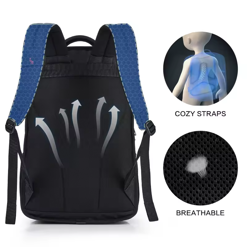 OIWAS Laptop Backpacks 15.6 Inch School Bags Waterproof Nylon 29L Casual Shoulder Bagpack Travel Teenage Men's Backpack Mochila - Image 4