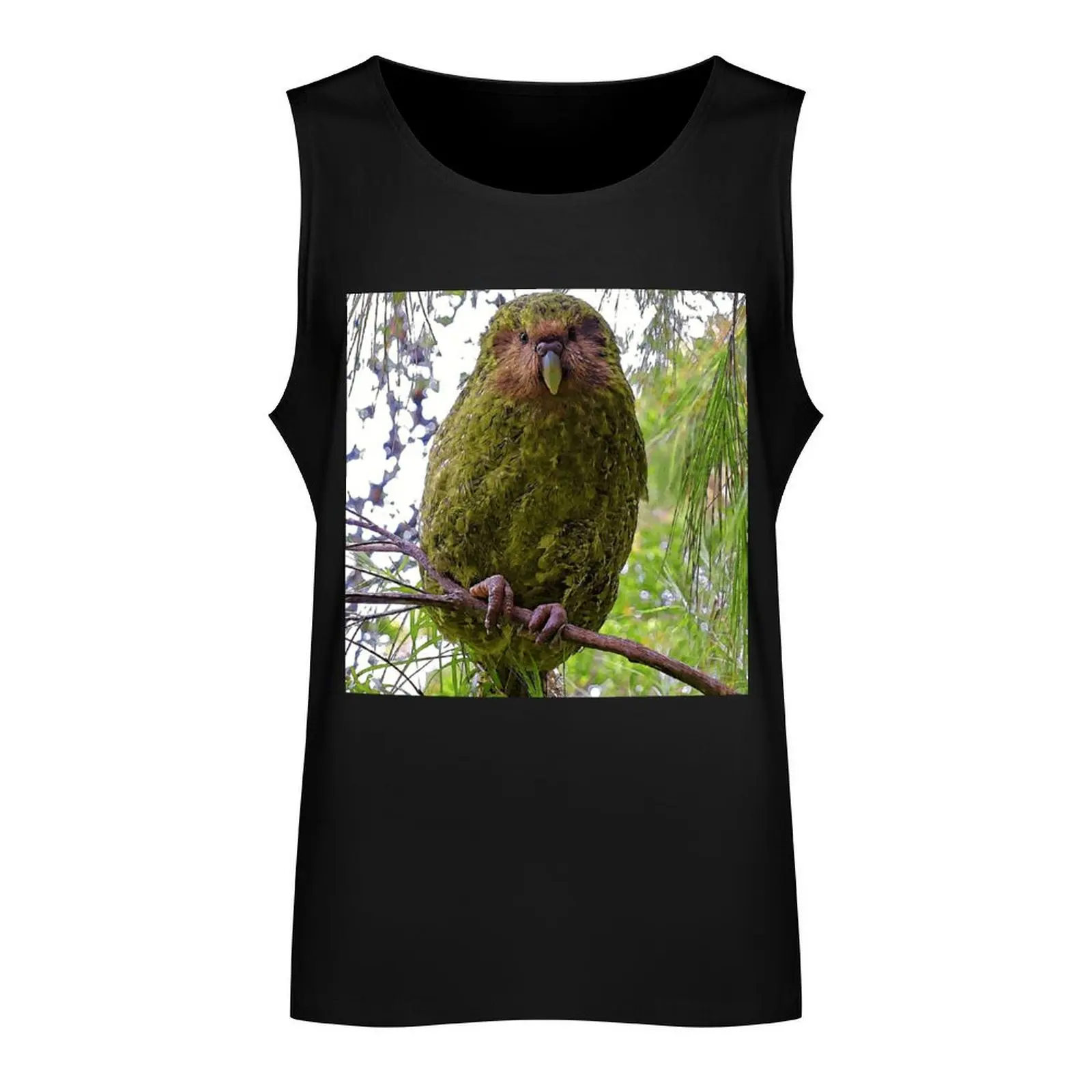 Kakapo Portrait Tank Top Gym clothes sleeveless shirts fashion 2024 man t-shirts for Men's gym