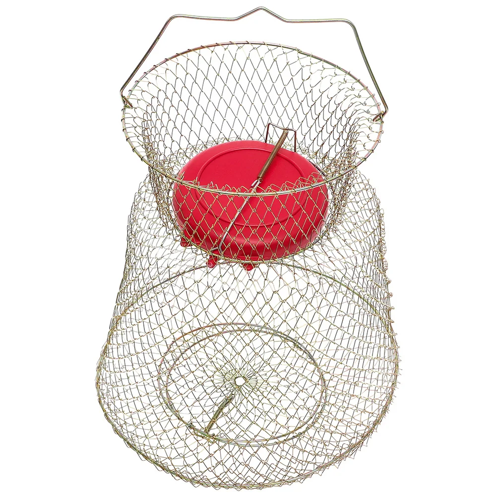 

Fish Guard Basket Fishing Cage Creel for Catching Keeper Large Caught Small Metal