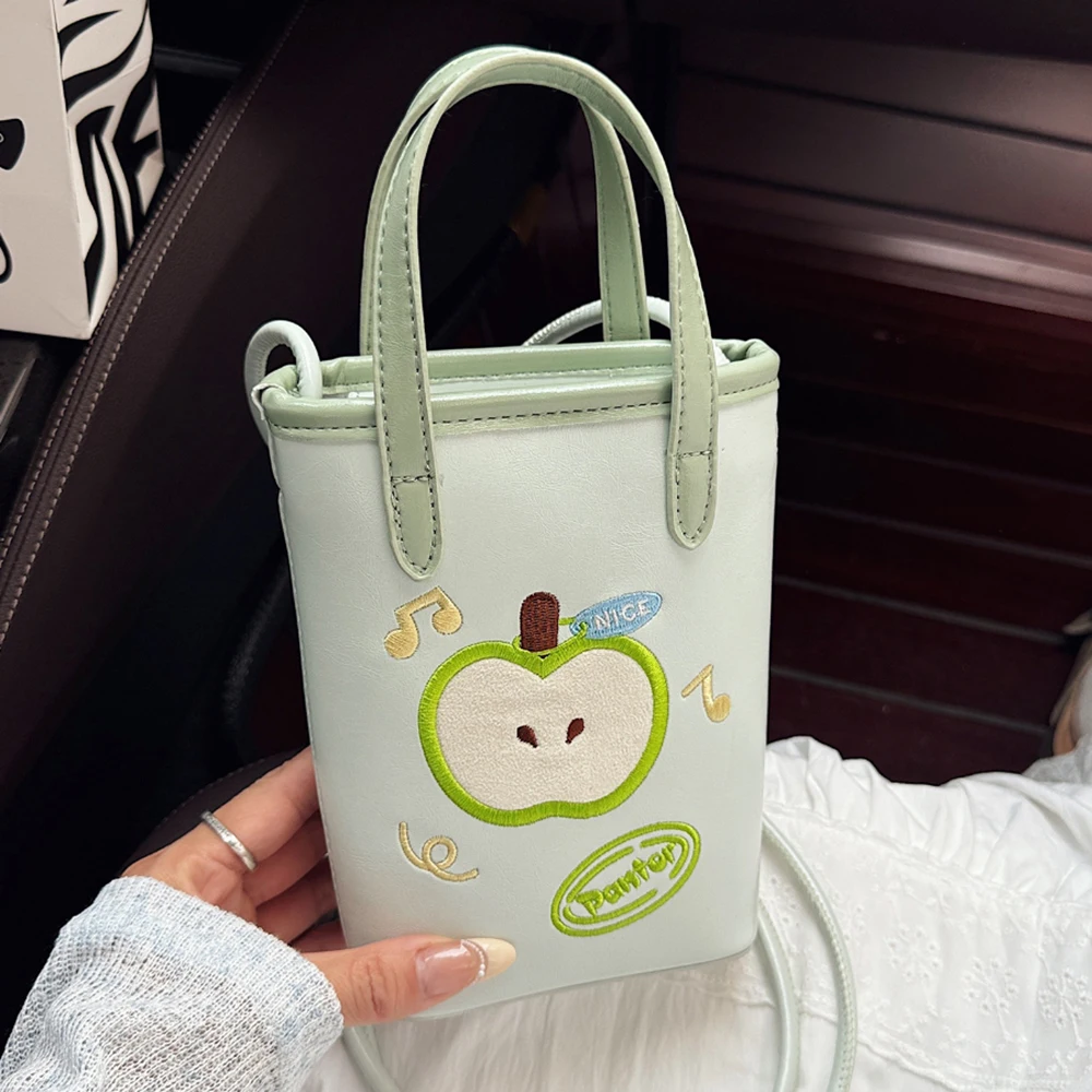 

Нежная сумка через плечо с вышивкой для женщин, весна-лето, корейские Ins, милые сумки на одно плечо, повседневные универсальные сумки для поездок на работу