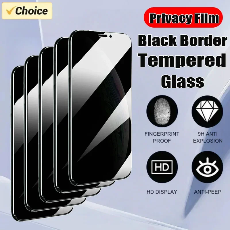 

3-5PCS Privacy Screen Protector For IPhone 16 15 14 17 Pro Max 13 12 Tempered Glass For IPhone 16e 14 Plus 11 Pro Max 17Air
