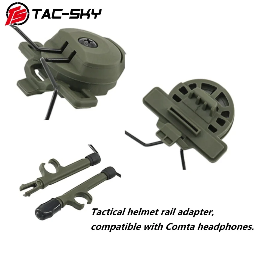 The Tactical Helmet Rail Adapter Fits TEAM Wendy TW 3.0 and Is Compatible with Comta Headphones.