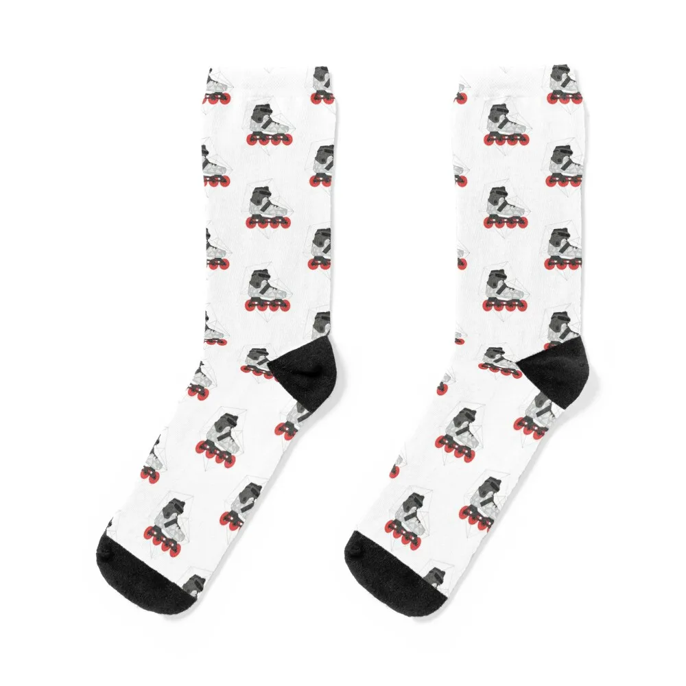 

Roller Blade Triangle Art Socks Crossfit hockey fashionable Designer Man Socks Women's