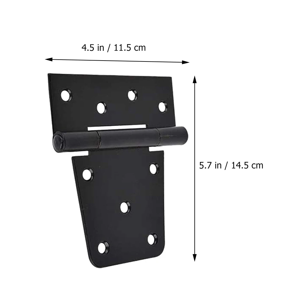 

1pc T Shape for Door Window Wood Black Heavy Duty Hinges Heavy Duty Outdoor Universal Carbon Steel Furniture Hardware