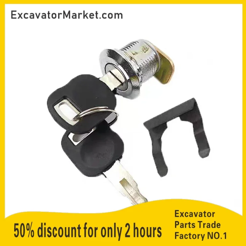 

High quality excavator accessories: For CATERPILLAR CAT 320C/336D/324D/329D Excavator Side door lock Side door lock Cylinder