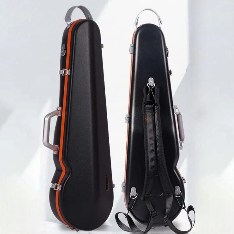 

Водонепроницаемый футляр для скрипки 3/4 и 4/4, легкий портативный жесткий кейс с двойными плечевыми ремнями, сумка для музыкальных инструментов