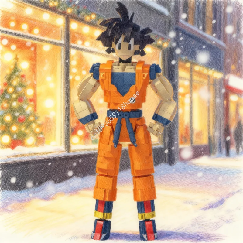 

889pcs MOC Icons Son Goku Model Building Blocks Christmas Gifts Toy Architecture Assemble DIY Education Brick Creative Idea