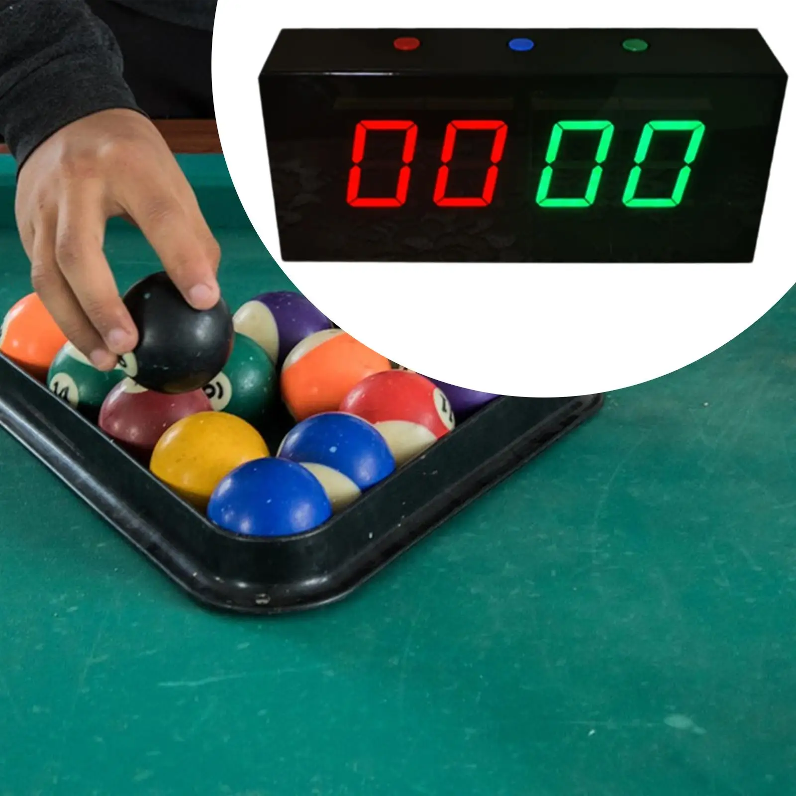 

Billiards Electronic Scoreboard USB Charging Sturdy Versatile Lightweight for Sports Competitions 8.46x3.94x1.77inch