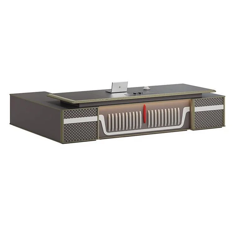 Boss desk Office desk and chair combination President de sk Simple commercial manager d esk Large class des k File cabinet chai
