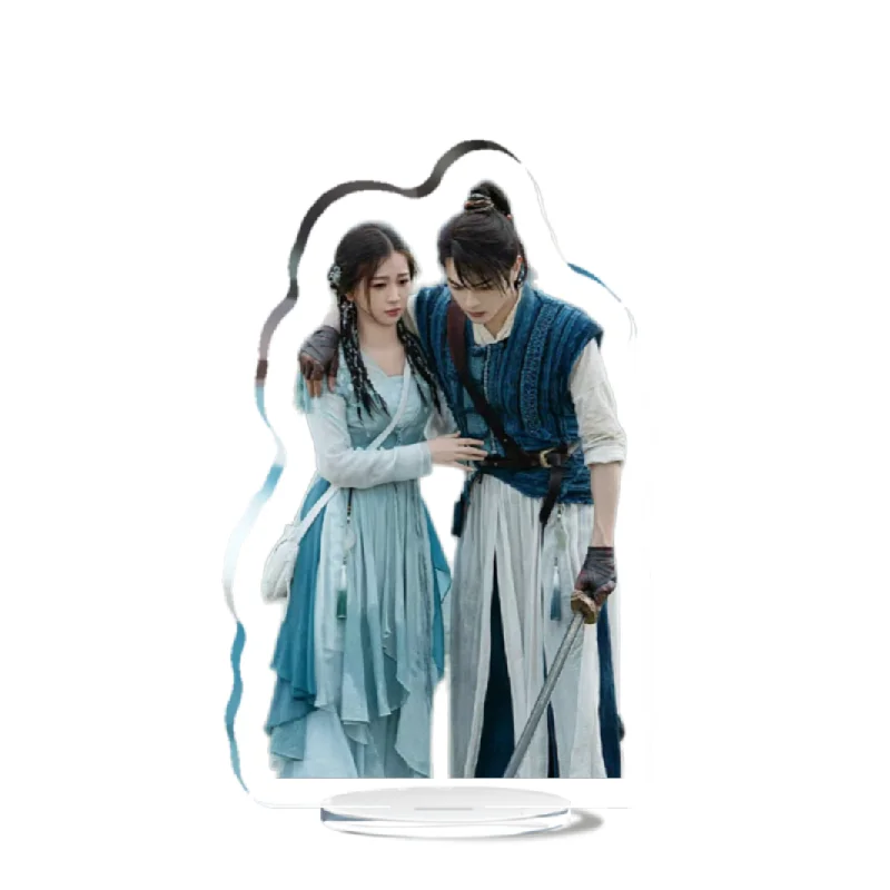 Soso Xu Kai Yu Shuxin ملصق 12 سنتيمتر الوقوف السيف والجنية الاكريليك الدراما Stills الإنسان علامة توقف ديكور المنزل سطح المكتب الحلي