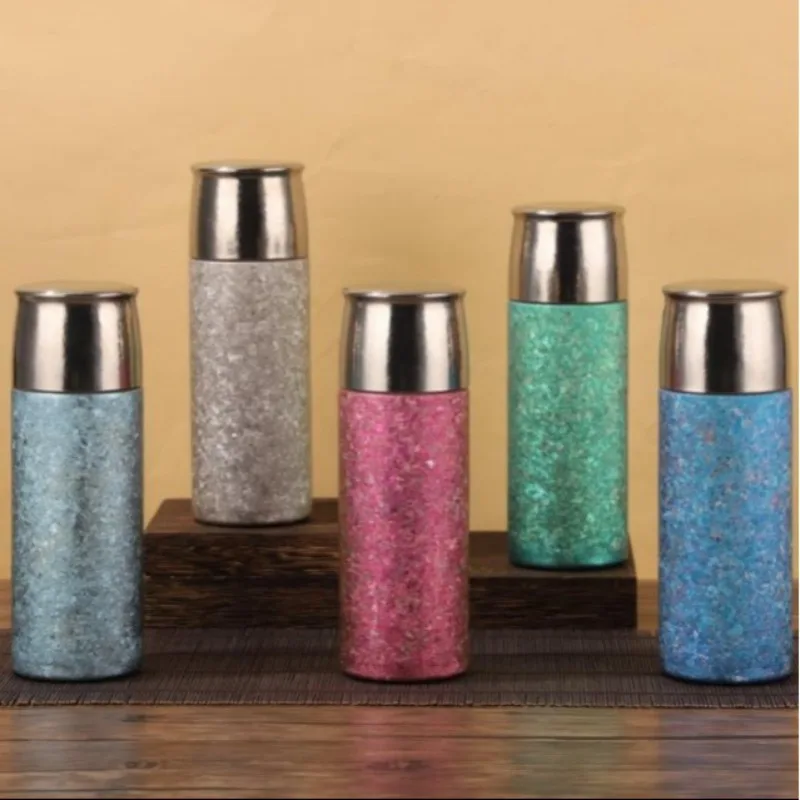 

High-end magnetic titanium cup, pure titanium water cup, double-layer thickened high-value tea separation stew cup