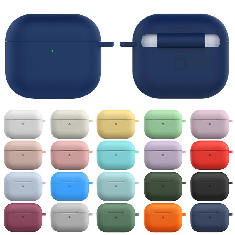 Earphones Case For Apple AirPods 3rd generation Soft Silicone Cover Wireless Bluetooth Headphone Protective Case For Airpods 3