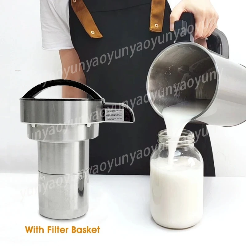 1.5L Soup Maker Multi-function Stainless Steel Blender Oat Nut Almond Plant Milk Machine Natural Cold Hot Juicer with Recipe