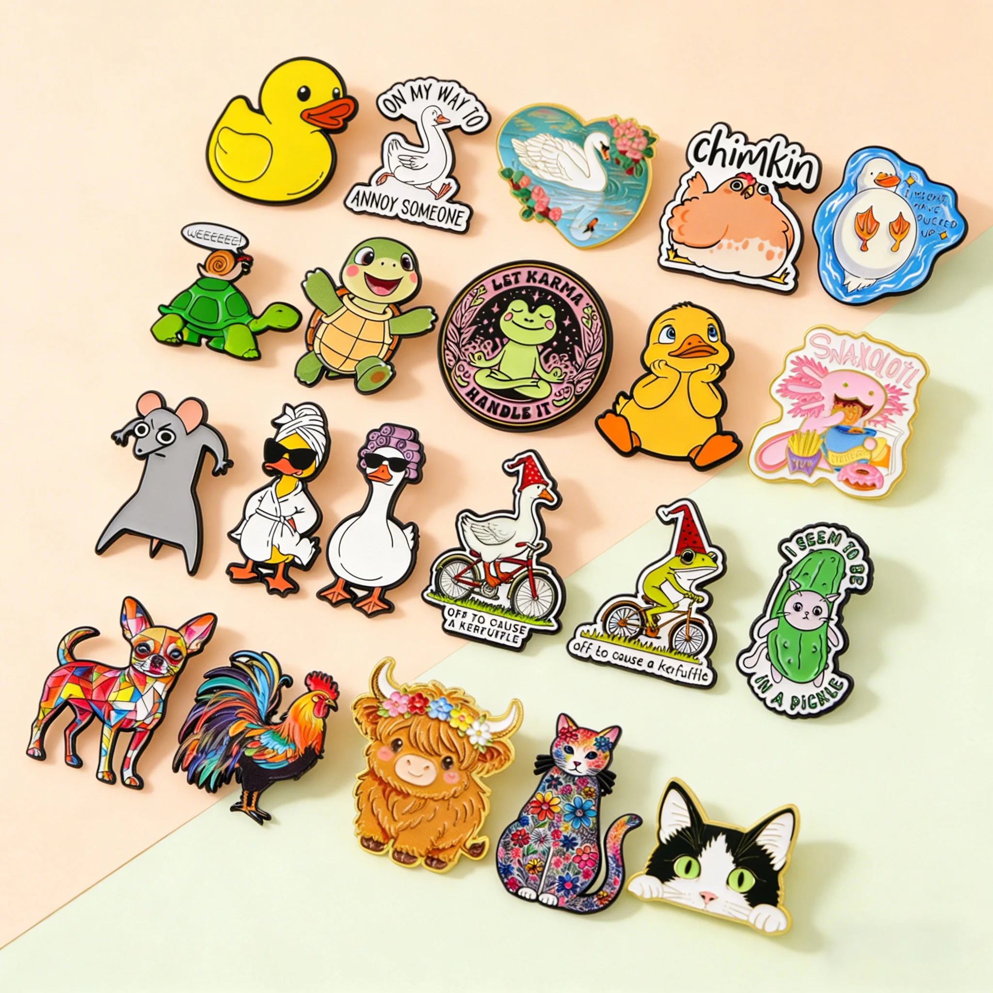 

Cute Cartoon Animals Badges Enamel Pin Women Men Brooch for Clothes Metal Lapel Pins for Backpacks Jewelry Accessories Gifts