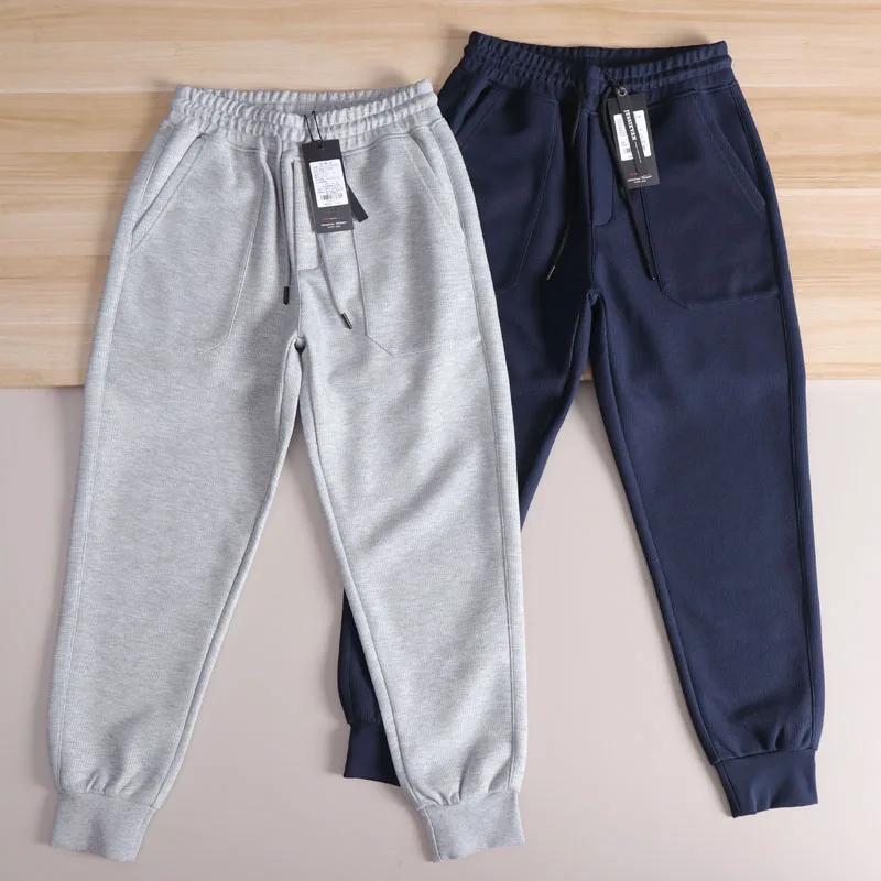 

Classic American Double-Sided Knitted Loose Fit Comfortable Men's Casual Pants Elastic Waist Autumn Faion Urban Sle