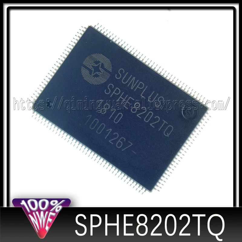 Chip de decodificador de DVD do carro, SPHE8202, SPHE8202R, SPHE8202T, SPHE8202TQ, SPHE8202L, SPHE8202LQ, QFP-128, EVD, Novo, Em estoque, 1Pc Lot