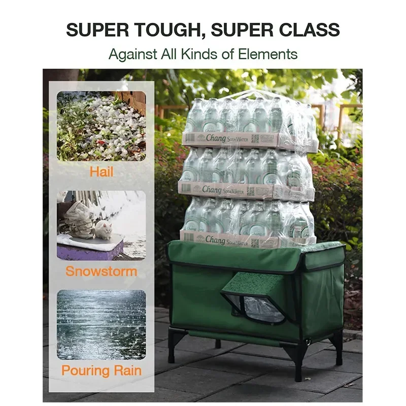 

Foldable Outdoor Cat Nest with Heating Insulation - Pet Fence Tent for Cat Delivery