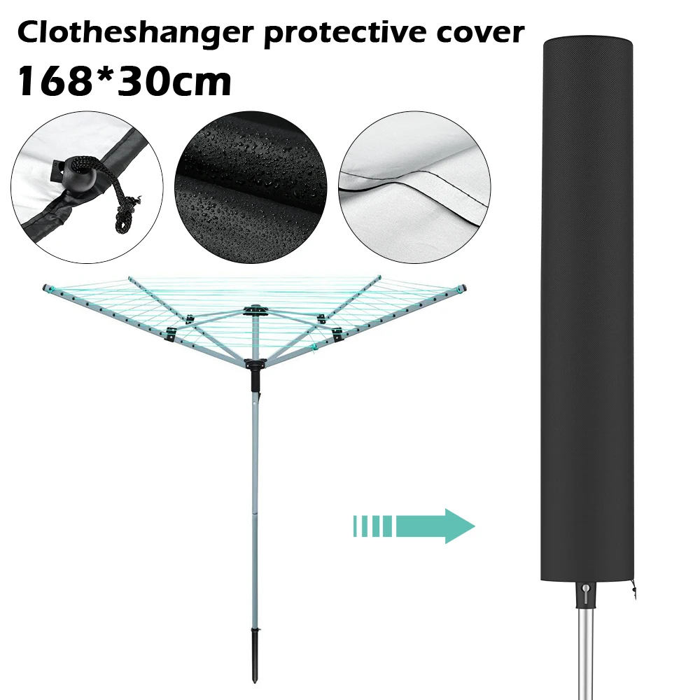 

Multi-function Rotary Clothes Dryer Cover Laundry Rack Protective Case Windproof Clothes Dry Shield Waterproof Anti-UV Hood
