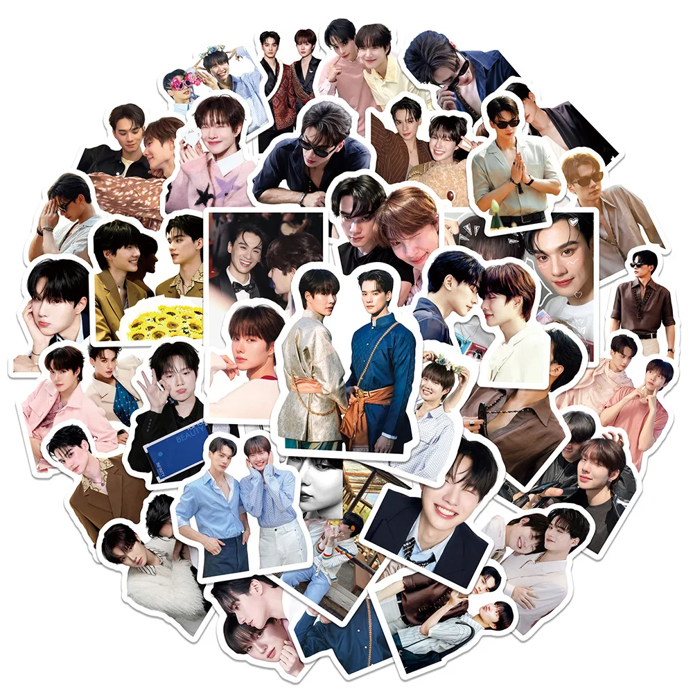 50 SZTUK Tajskich Naklejek CP Kengnamping Kengharit Nampingster TV Khemjira DIY do planera, wodoodporne dekoracje, gadżety z motywem odrodzenia duszy