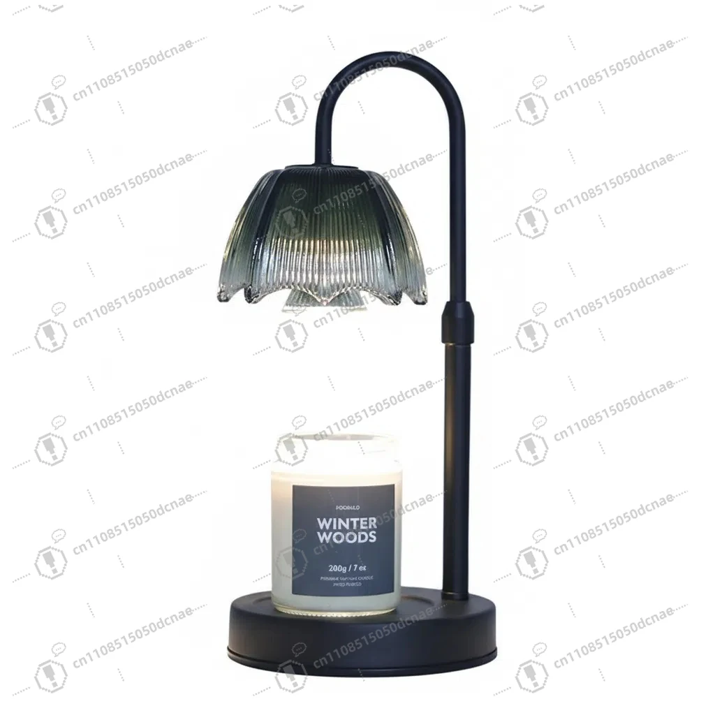 

Новый электрический светильник-подогреватель для свечей с металлическим стеклянным абажуром, регулируемой высотой, регулируемой яркостью и 2 лампочками