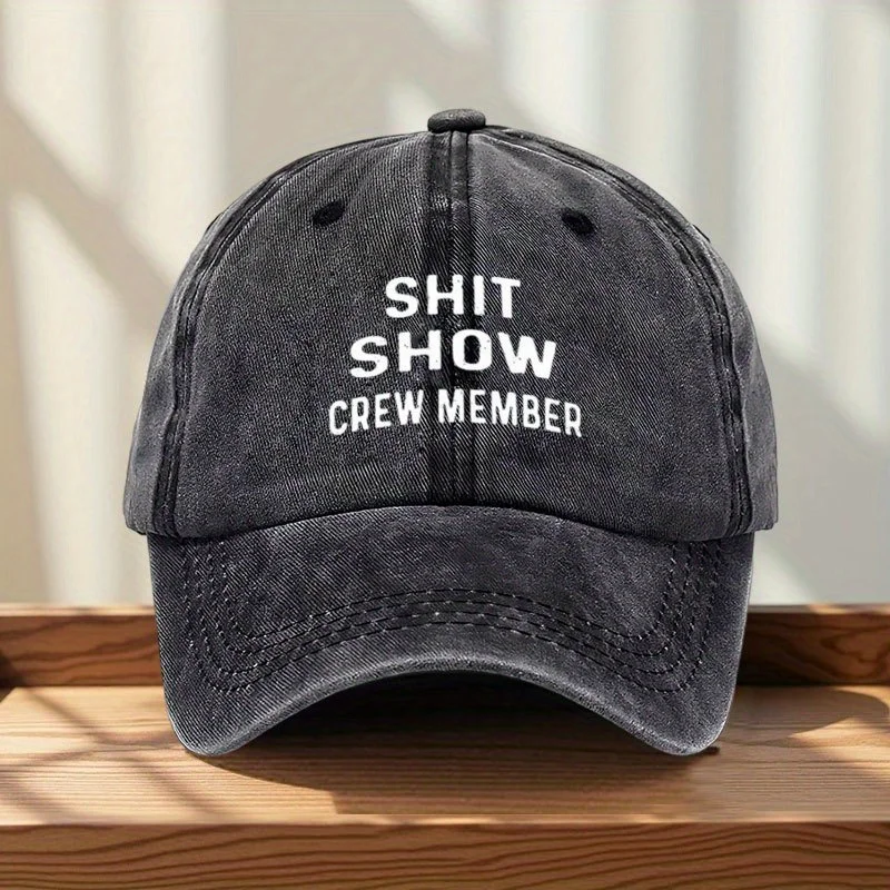 2026 Unisex SHIT SHOW SUPERVISOR Print Wash Baseball Caps Spring and Autumn Outdoor Adjustable Casual Hats Sunscreen Hat