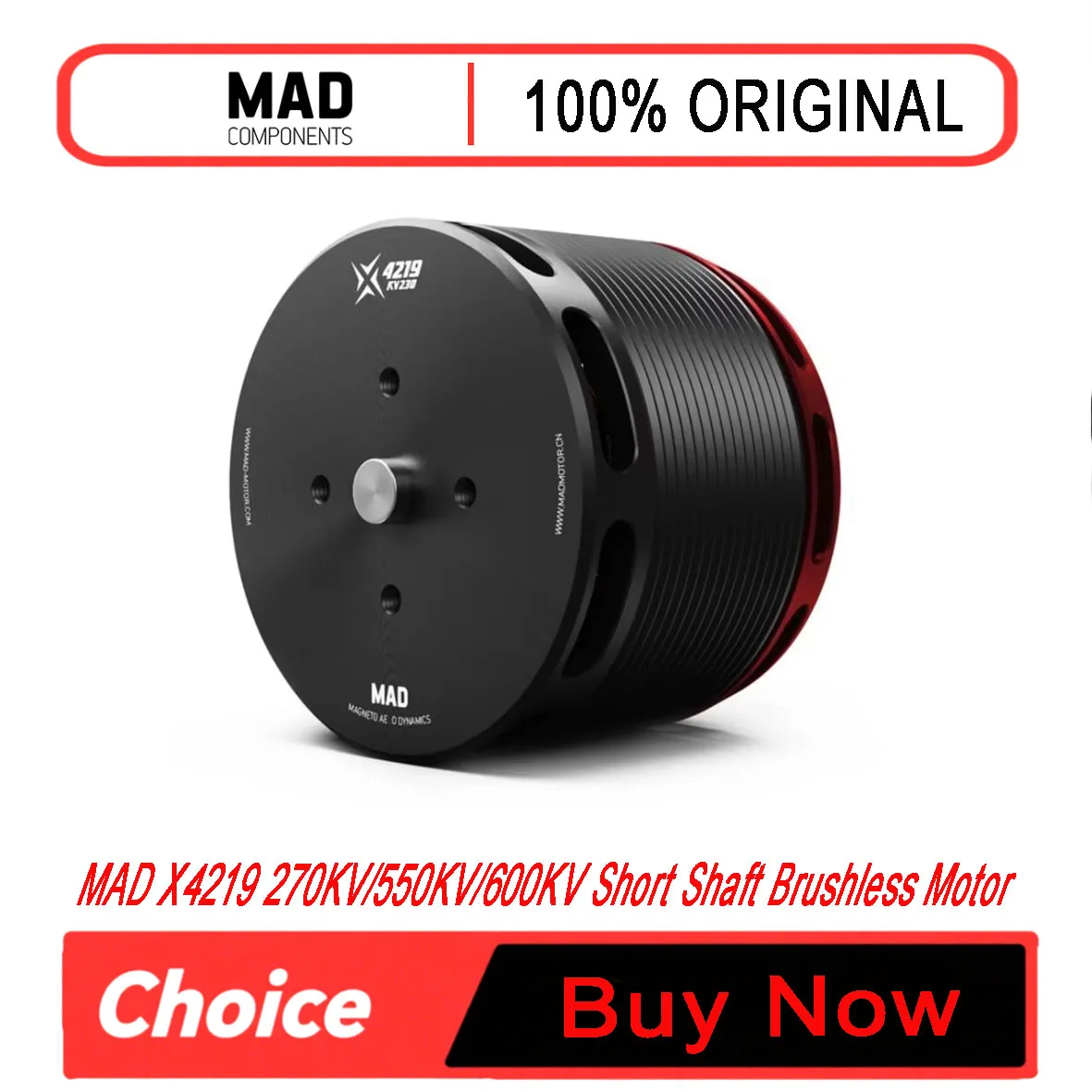 MAD X4219 270KV/550KV/600KV eVTOL Airplane Drone Motor Short Shaft Brushless Power System for Fixed Wing UAV Airplane