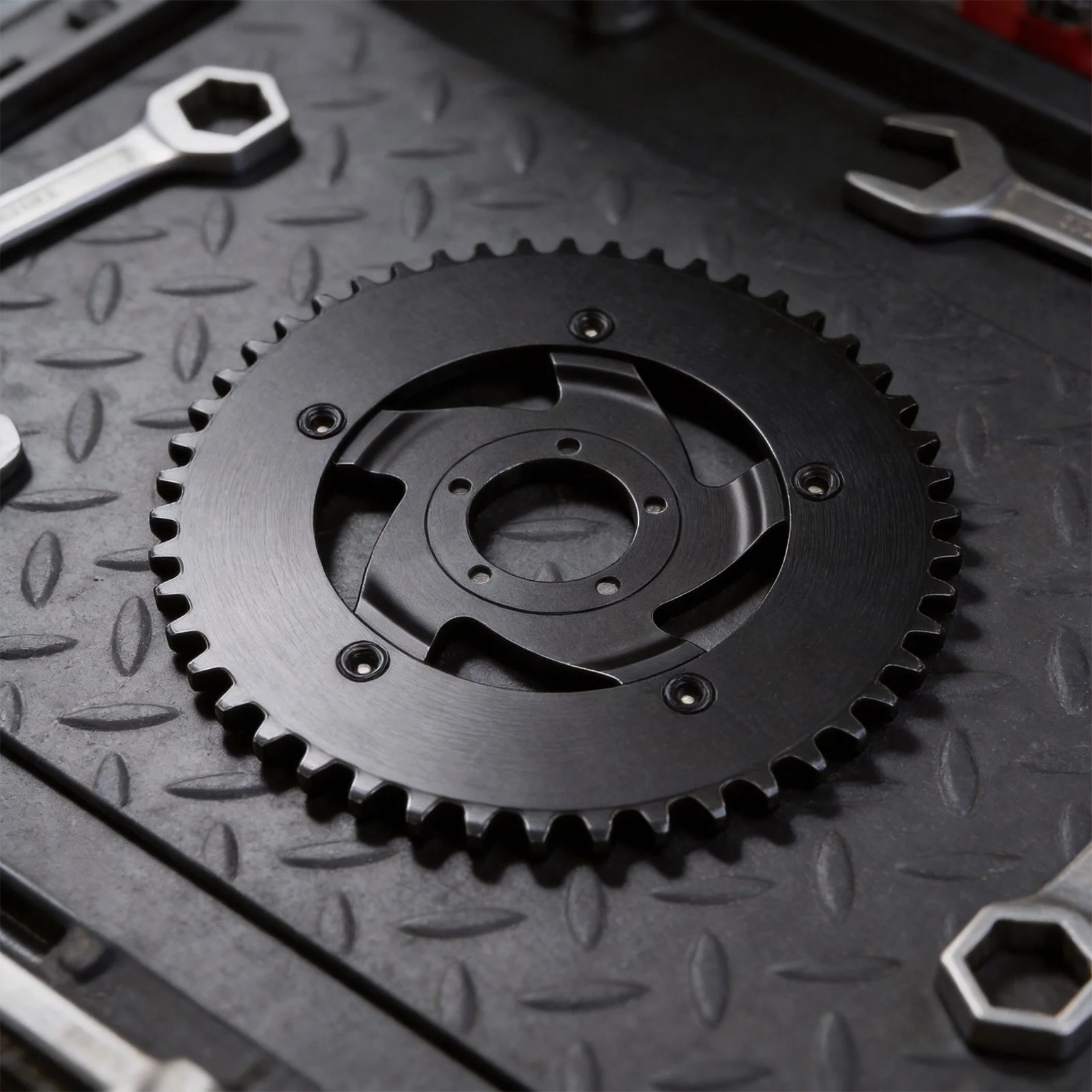 

Adapter Aluminum Alloy 48T Chainring Cycling Efficiency Disassemblable Adapter Lightweight Design Narrow-Wide Design