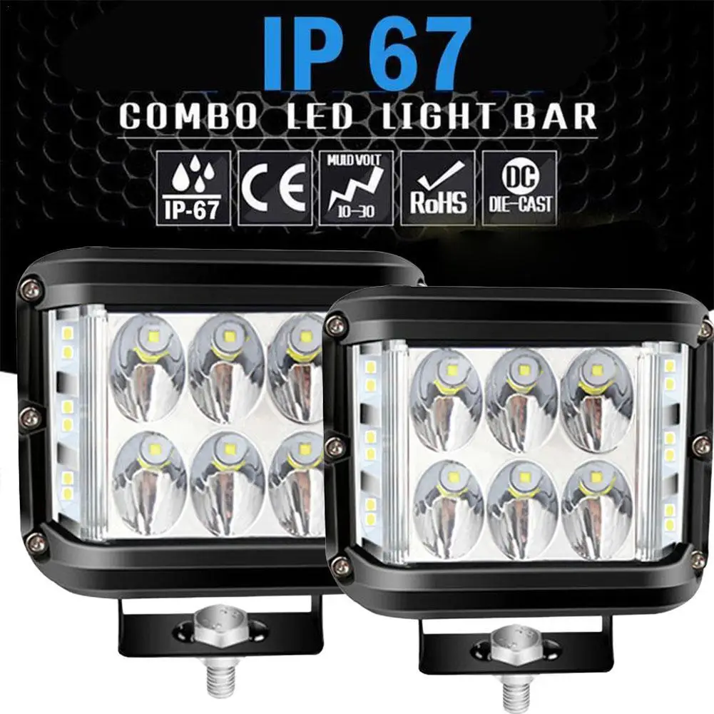 

LED Car Work Light Flash Colorful Warning Indicator Remote Control Anti-collision Signal Car Flash Wedge Side Light Bulb