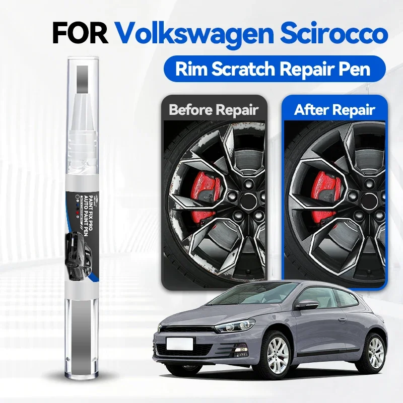 

Ремонтный карандаш для краски автомобиля Volkswagen Scirocco, средство для удаления царапин, аксессуары для авто, серебристо-белый L1T9 0K1