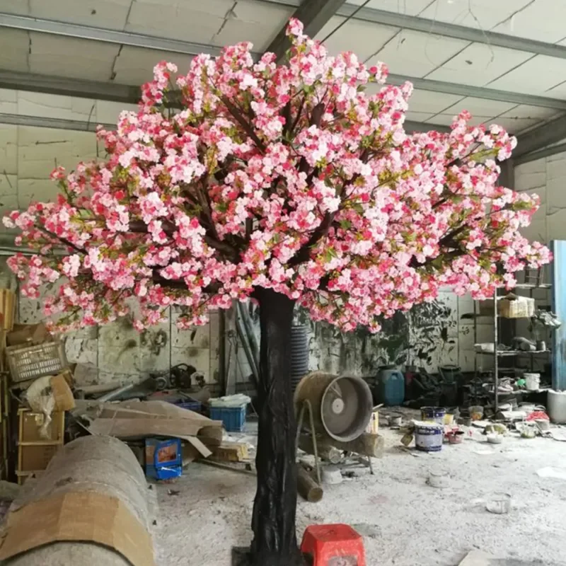 YRYHS5-Árbol de flores de cerezo Artificial, Arbol Rosa grande de 10 pies y 3m, 4m