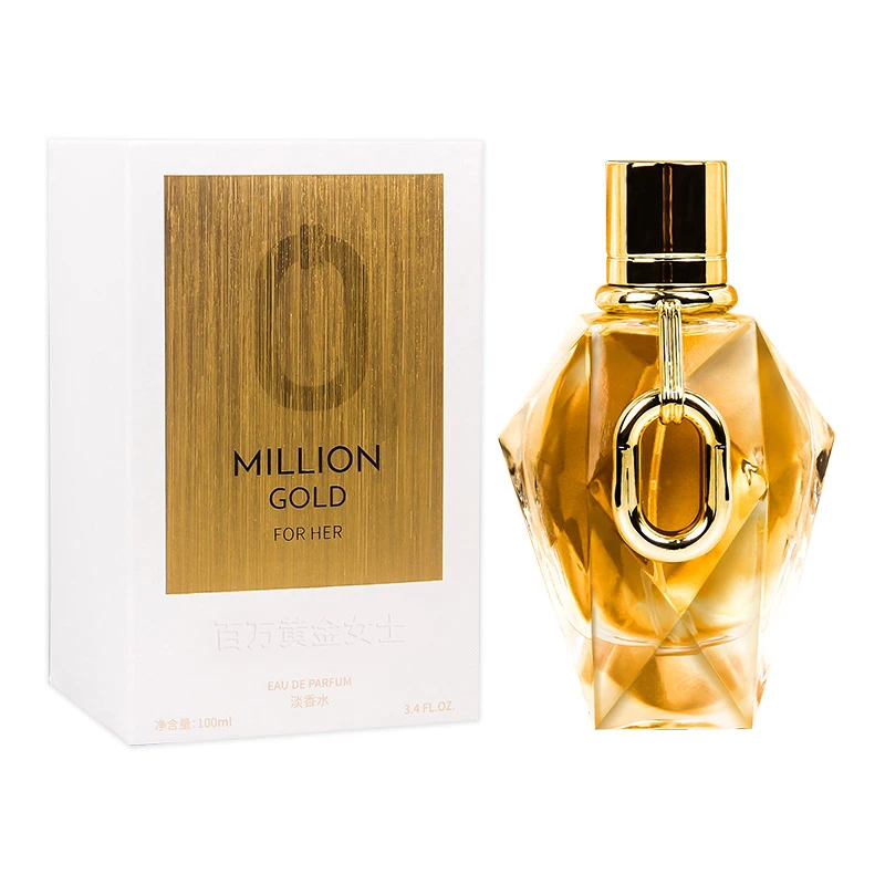 

Million Gold Women's Eau De Toilette Luxurious Long-lasting Woody Floral Rose, Musk, Cedar Eau De Toilette Pheromone Fragrance