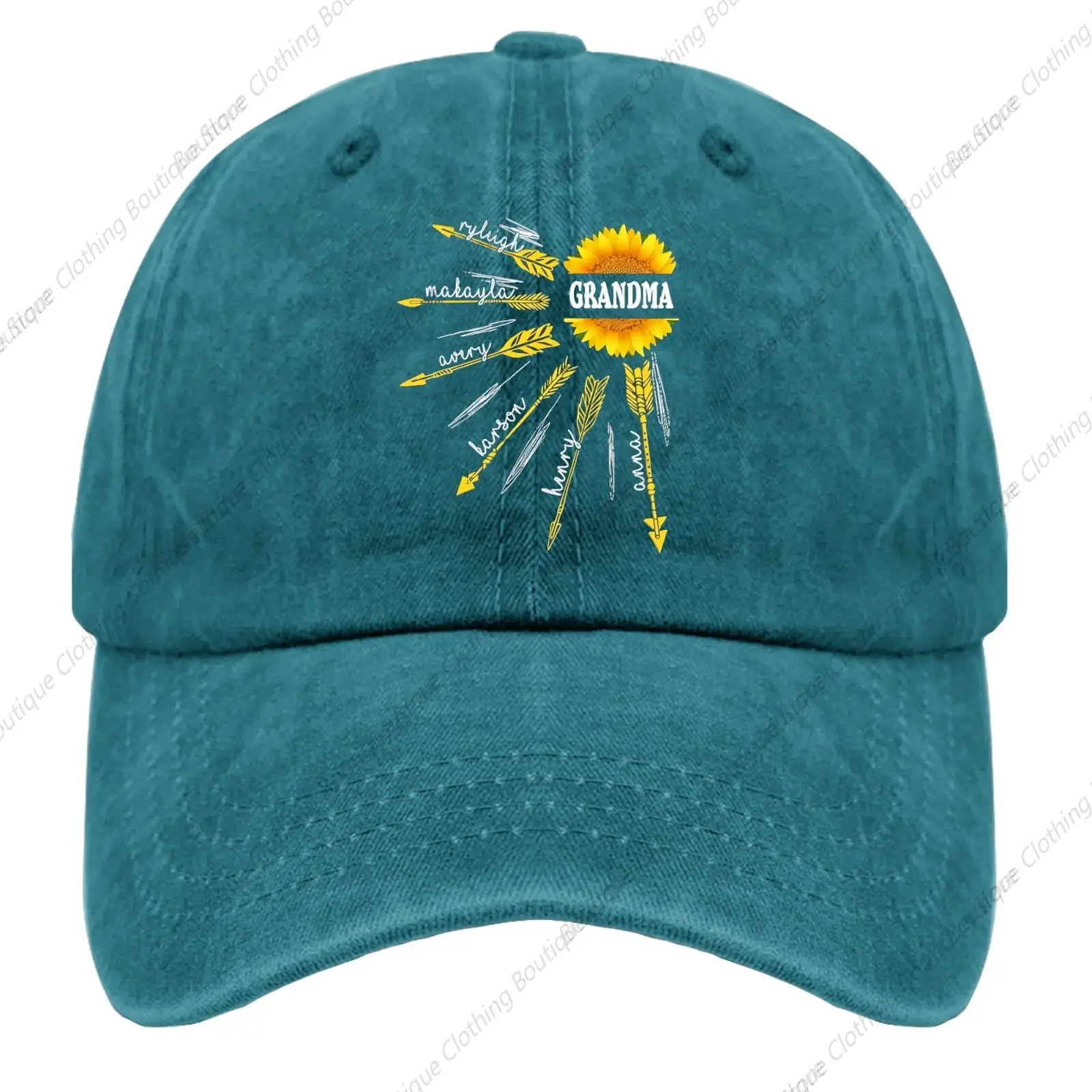 

My Favorite Person Calls Me Grandma Funny Vintage Sunflower Hat Vintage Cotton Washed Baseball Cap Adjustable Dad Hat