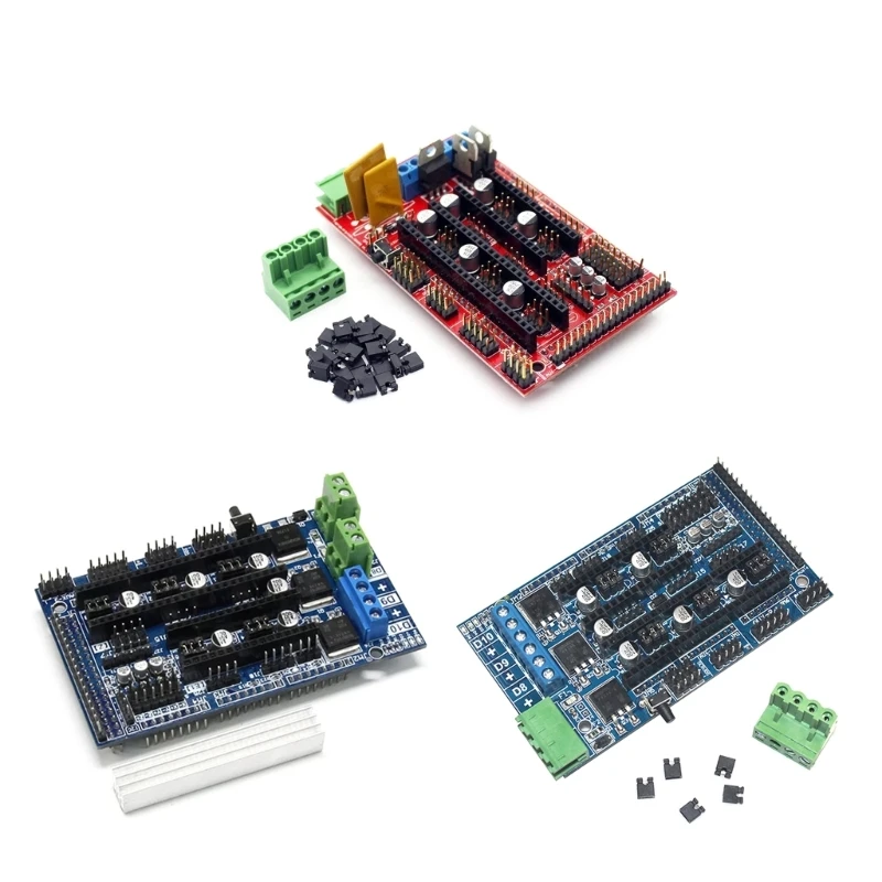 3D Printer RAMPS Compatible Control Board Easy Installation RAMPS 1.4/ 1.5/ 1.6