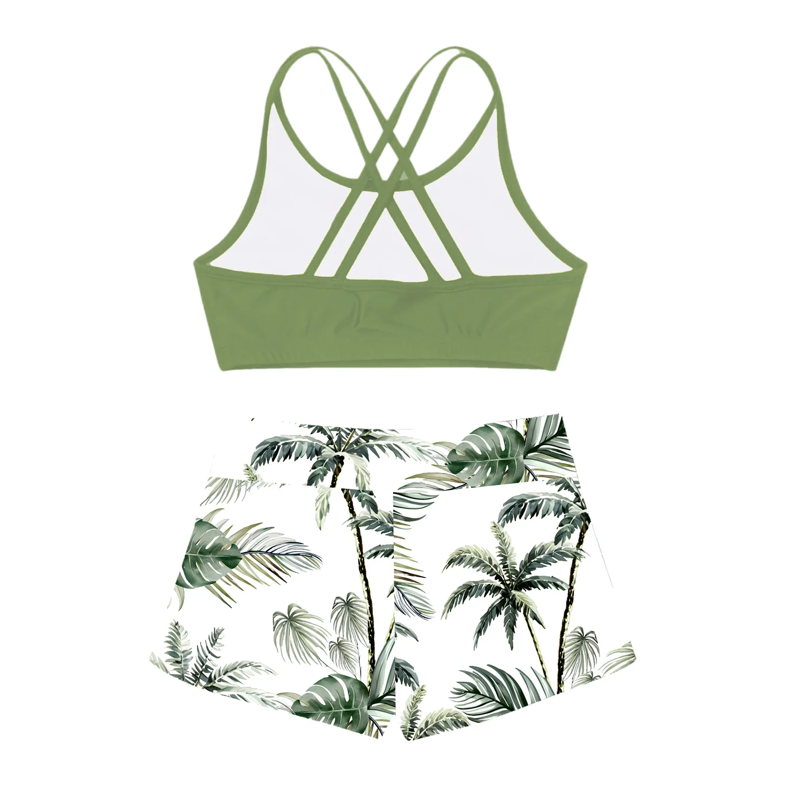 Crianças meninas conjuntos de natação 2 pçs biquíni maiô verão férias biquini banho beachwear fatos de banho surf natação esportiva