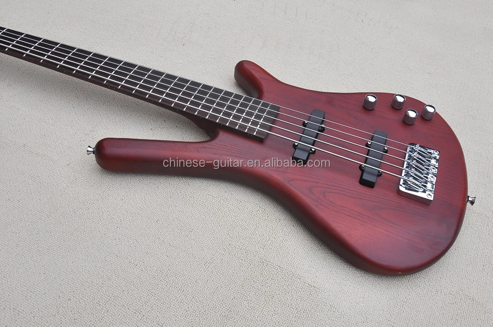 Flyoung 5 Strings Electric Bass Guitar Professional Bass Guitar Ash Body Bass