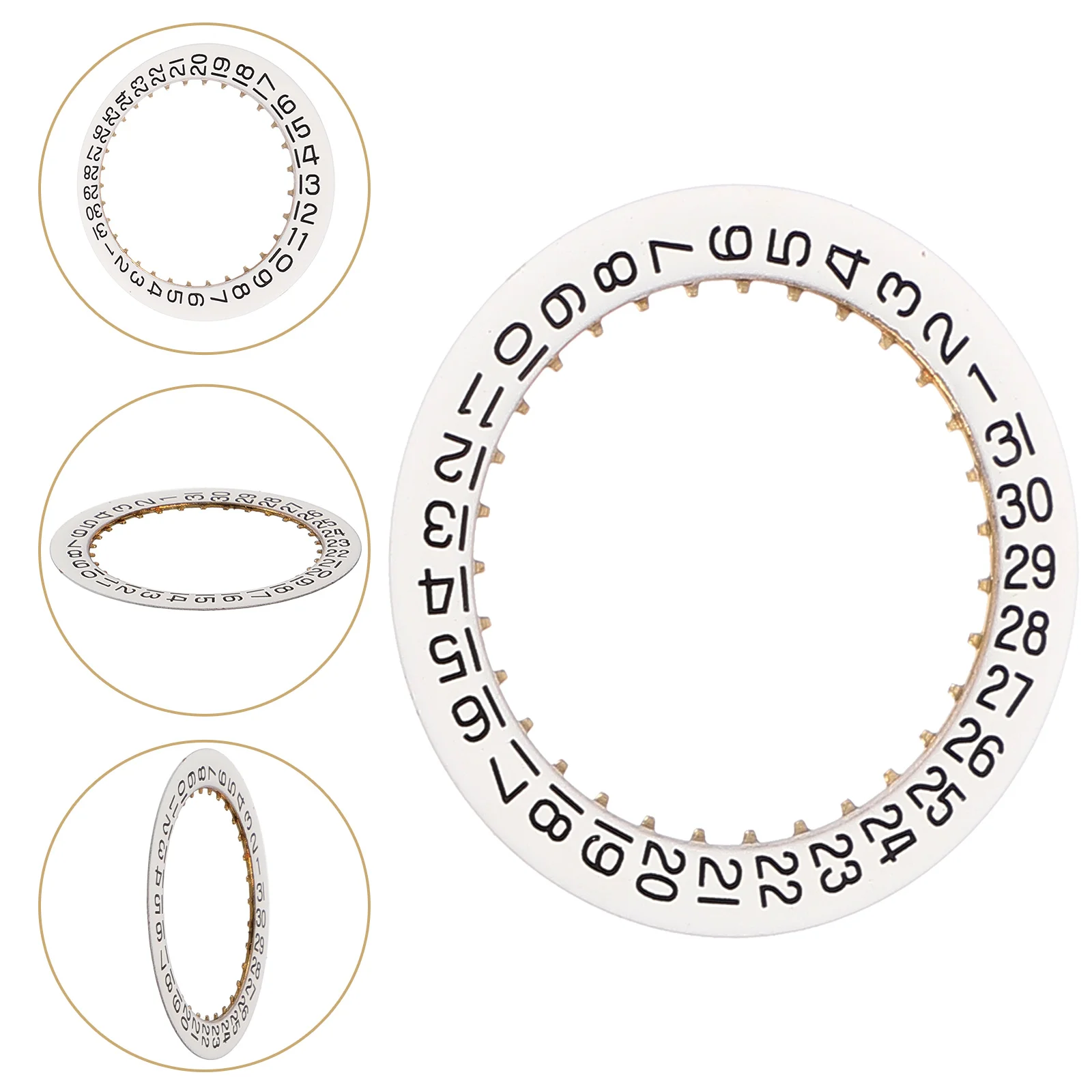 

Metal Date Dial Ring Lightweight Mechanical Calendar Dial For Watch Repair Replacement Watch Movement Repairing Tool Accessory