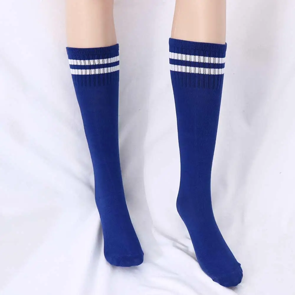 

Compression Stockings Striped Multicolor Cotton Spandex Sports Socks Football Long Socks Kids Sock Soccer Over Knee Socks