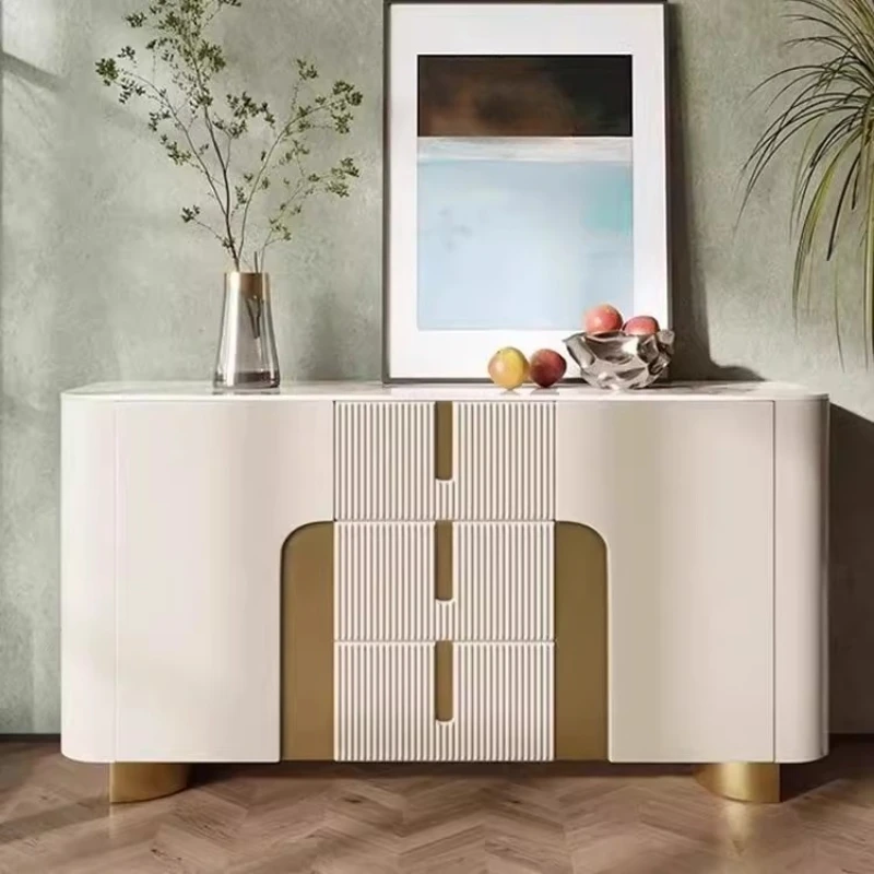 

Light Luxury Simple Rock Slab Storage Cabinet Storage Locker Dresser Living Room Cabinets Drawer Wardrobe Armoire Home Furniture