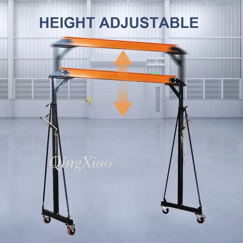 Simple Mobile Gantry Frame Lifting Type Detachable Lifting Machine Small Portable Hoist Frame For Equipment Workshop Maintenance