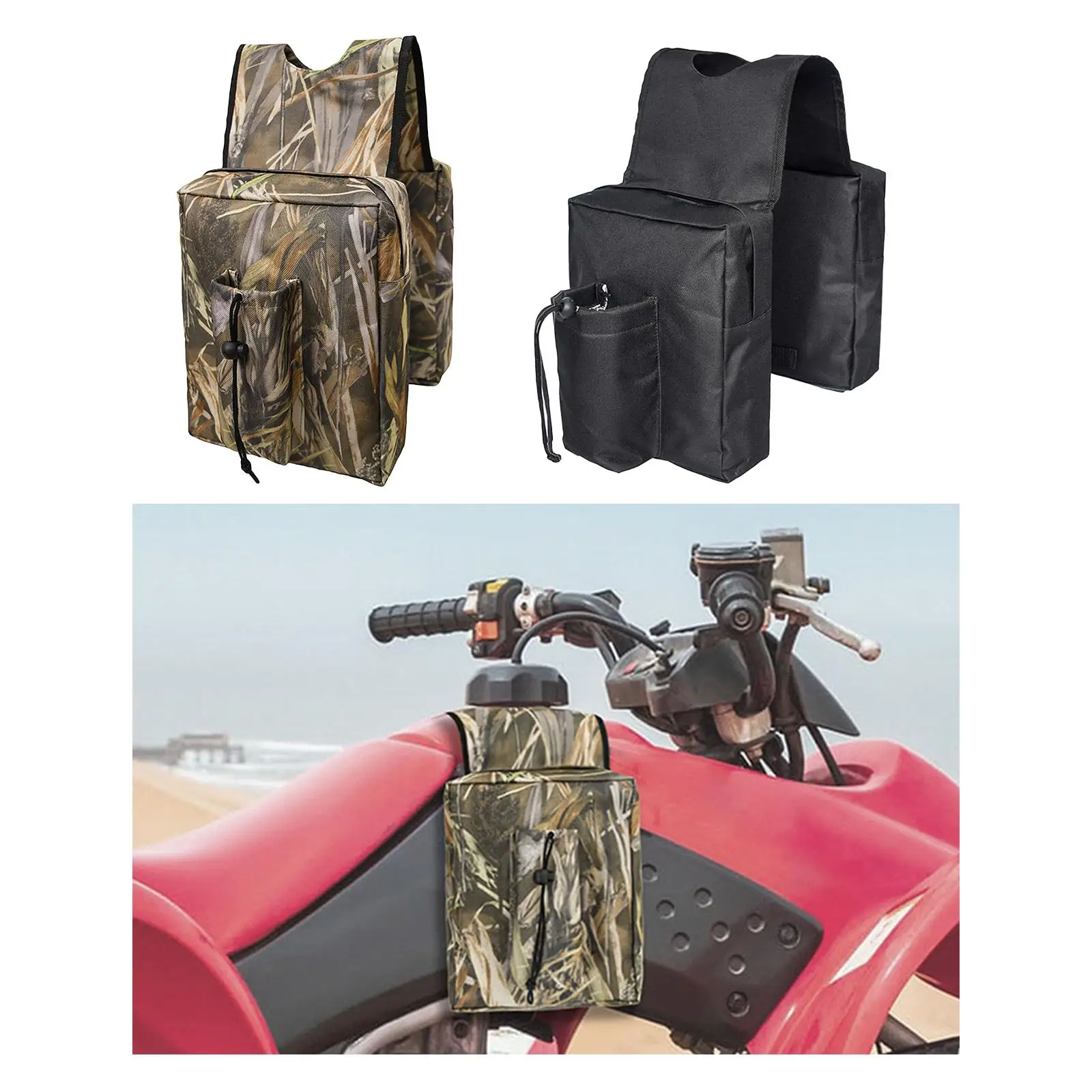 ATV UTV Tank Top Saddle Bag Waterproof Motorcycle Rear Pack Hanging Bag Saddle Bag snowmobile outdoor rear pack storage bag