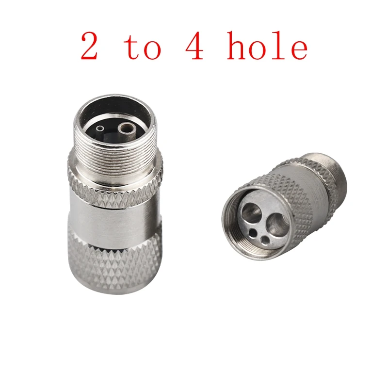 Dental Handstück Adapter Turbine Stecker Koppler 2/4 Löcher Wechsler Dental Instrument Teile Handstück Adapter Werkzeug – Detail 4